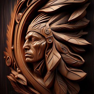 3D model RELIEFCARVED WOODEN (STL)